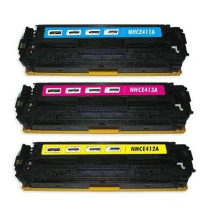 HP 305A Remanufactured Color Toner Cartridge 3-Pack