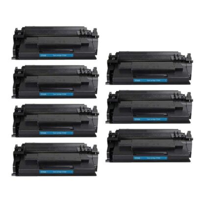 (No Chip) HP 58X (CF258X) Black Compatible High-Yield Toner Cartridge 7-Pack