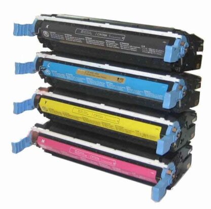 HP 641A Remanufactured Toner Cartridge 4-Piece Combo Pack