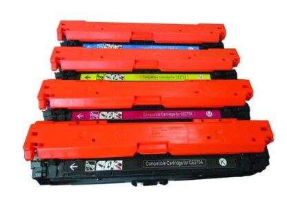 HP 650A Remanufactured Toner Cartridge 4-Piece Combo Pack