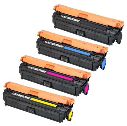 HP 651A Remanufactured Toner Cartridge 4-Piece Combo Pack