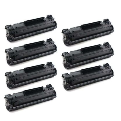 HP 83A (CF283A) Black Compatible Toner Cartridge 7-Pack