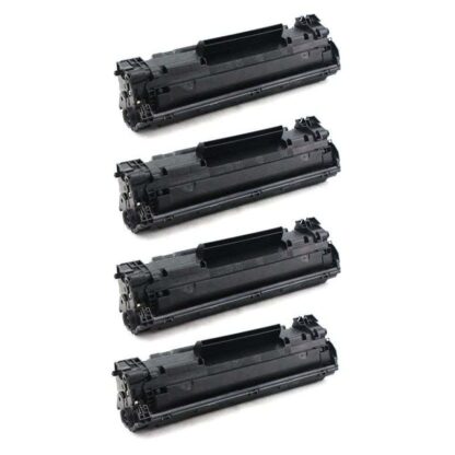 HP 83X (CF283X) Black Compatible Toner Cartridge High-Yield 4-Pack