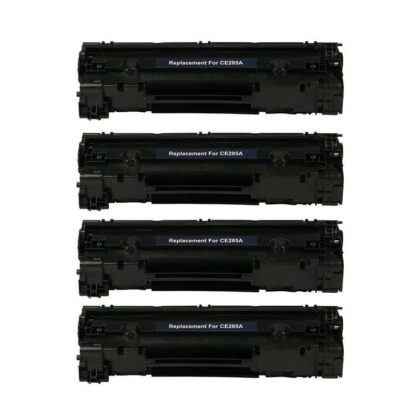 HP 85A (CE285A) Black Compatible Toner Cartridge 4-Pack