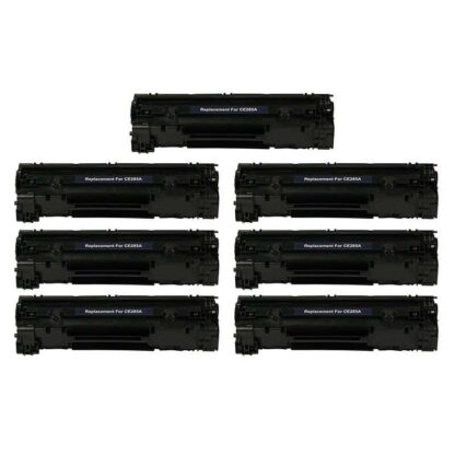 HP 85A (CE285A) Black Compatible Toner Cartridge 7-Pack