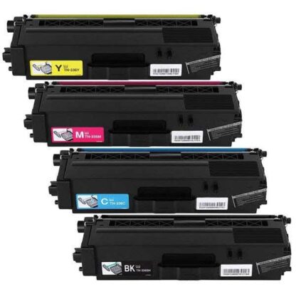 Compatible Brother TN336 Toner Cartridge High-Yield 4-Piece Combo Pack (Replaces TN331)