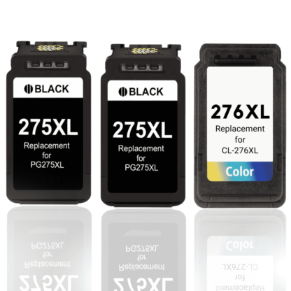 Remanufactured Canon PG-275XL & CL-276XL High Yield Ink Cartridge 3-Piece Combo Pack