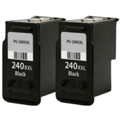 Canon PG-240XXL Black (5204B001) Remanufactured Extra High Yield Ink Cartridge Twin Pack