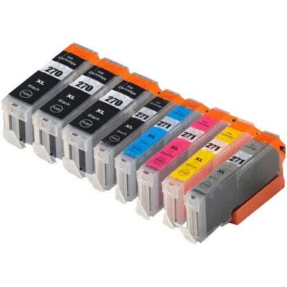 Canon PGI-270XL & CLI-271XL Compatible High Yield Ink Cartridge 8-Pack